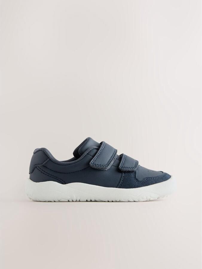 Next Jongens Leren Barefoot-sneakers met klittenbandsluiting Blauw