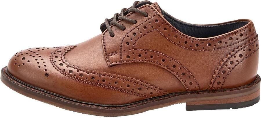 Next Jongens Leren brogues met veters Bruin