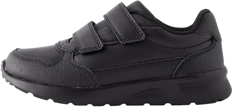 Next Jongens Leren schoolschoenen met klittenbandsluiting Zwart