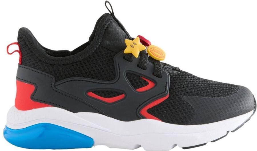 Next Jongens Mario sneakers met elastische veters Zwart