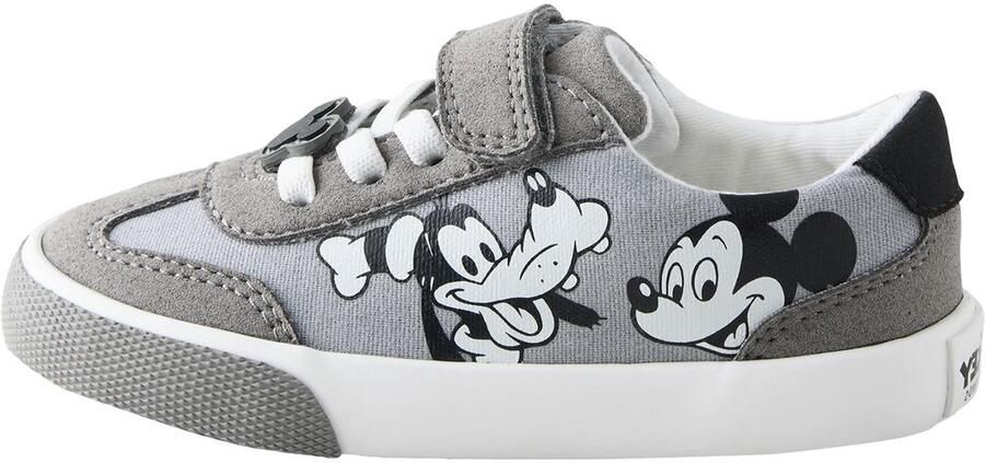 Next Jongens Mickey Mouse sneakers met klittenbandsluiting en elastische veters Grijs