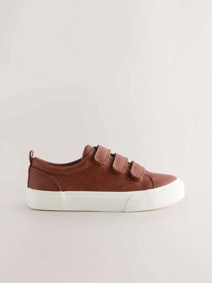 Next Jongens Nette sneakers met klittenbandsluiting Bruin