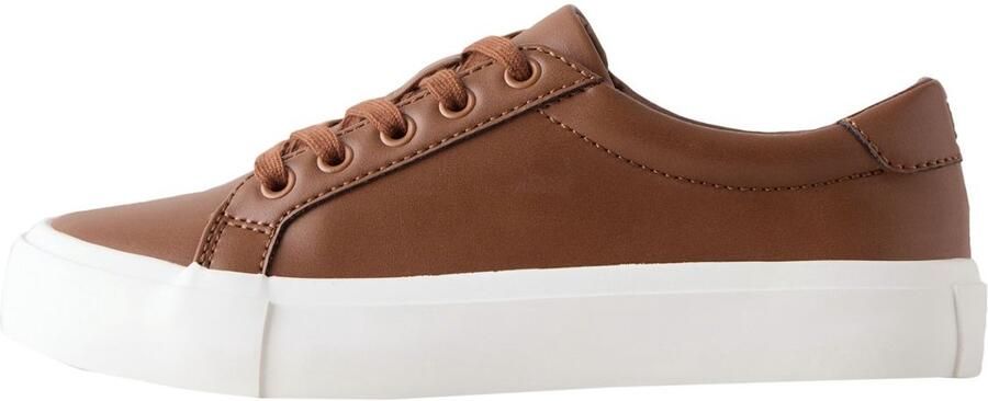 Next Jongens Nette vetersneakers met brede pasvorm (G) Bruin