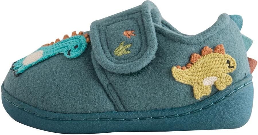 Next Jongens Pantoffels met klittenbandsluiting en voetbed Blauw