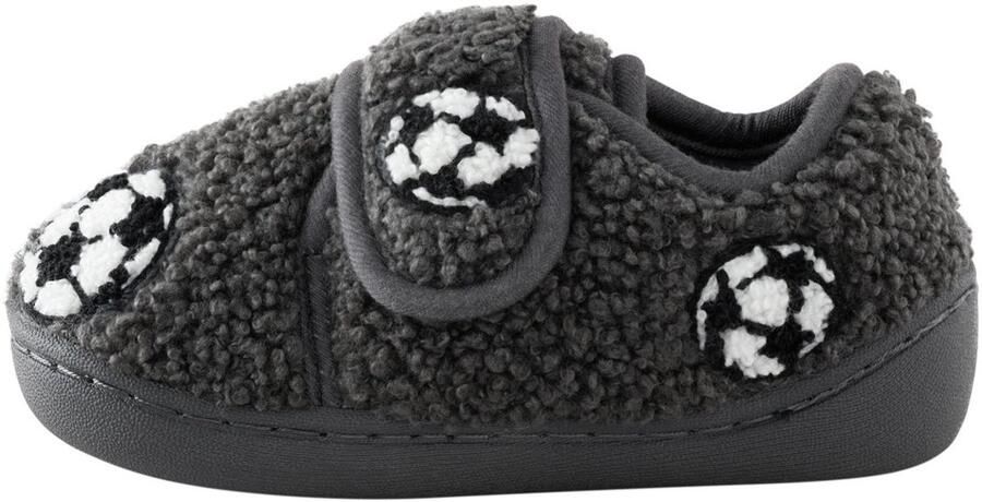 Next Jongens Pantoffels met klittenbandsluiting en voetbed Grijs