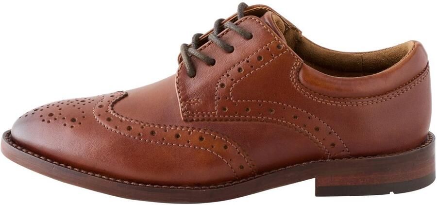 Next Jongens Premium leren brogues met veters Bruin