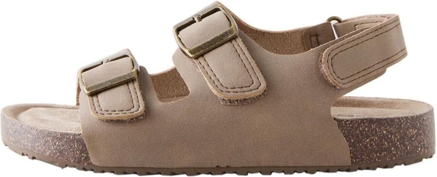 Next Jongens Sandalen met verzacht voetbed en twee gespbandjes Naturel