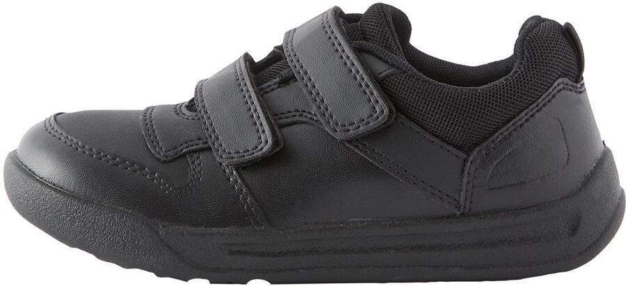 Next Jongens Schoolschoenen met dubbele klittenbandsluiting met brede pasvorm (G) Zwart