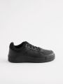 Next Jongens Schoolschoenen met veters brede pasvorm (G) Zwart - Zwart