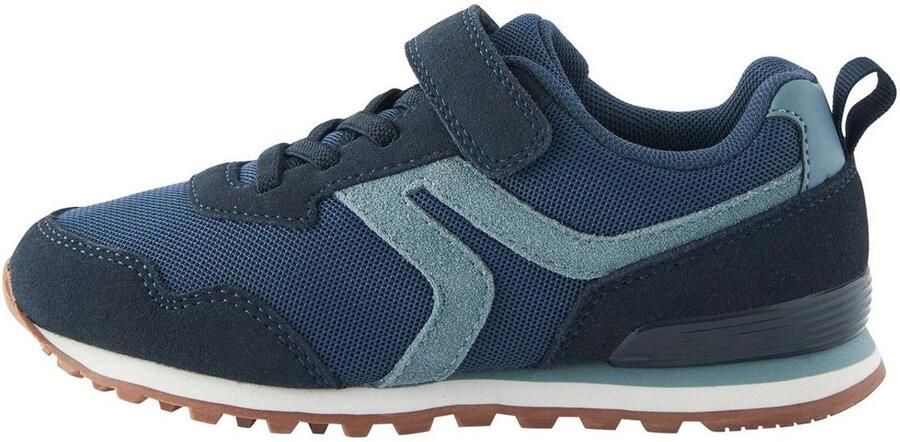 Next Jongens Elastische veterschoenen met één bandje brede pasvorm (G) Blauw