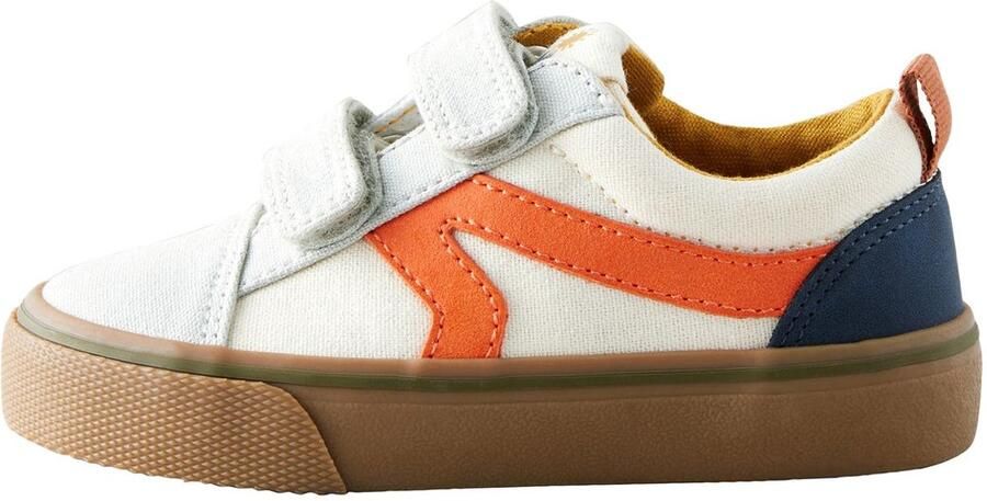 Next Jongens Sneakers met klittenbandsluiting en brede pasvorm (G) Crème