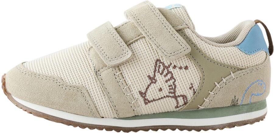 Next Jongens Sneakers met twee klittenbandjes Naturel