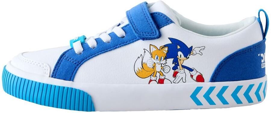 Next Jongens Soni sneakers met klittenbandsluiting en elastische veters Wit