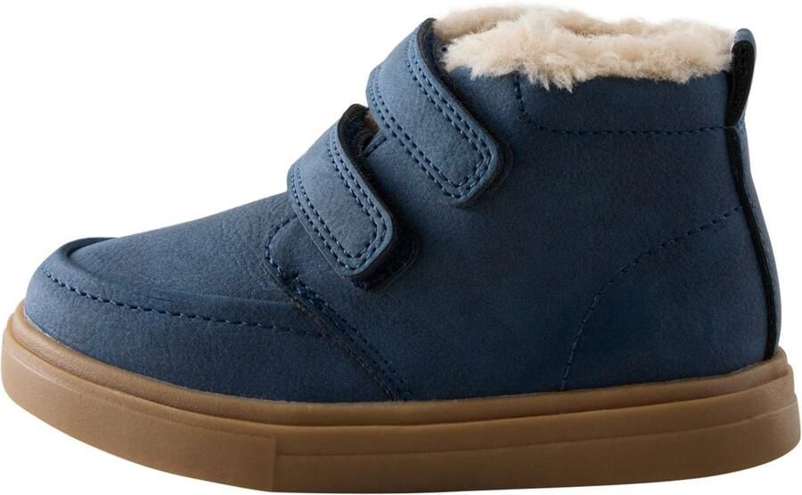 Next Jongens Warme gevoerde laarzen met klittenbandsluiting en brede pasvorm (G) Blauw