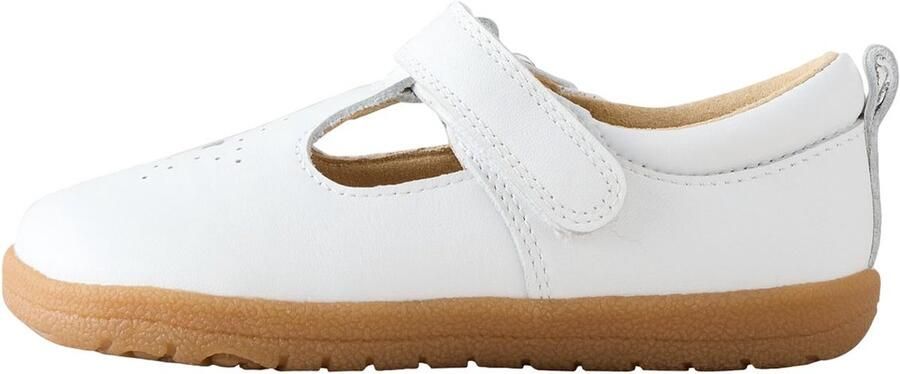 Next Meisjes Barefoot leren schoenen met klittenbandsluiting Wit