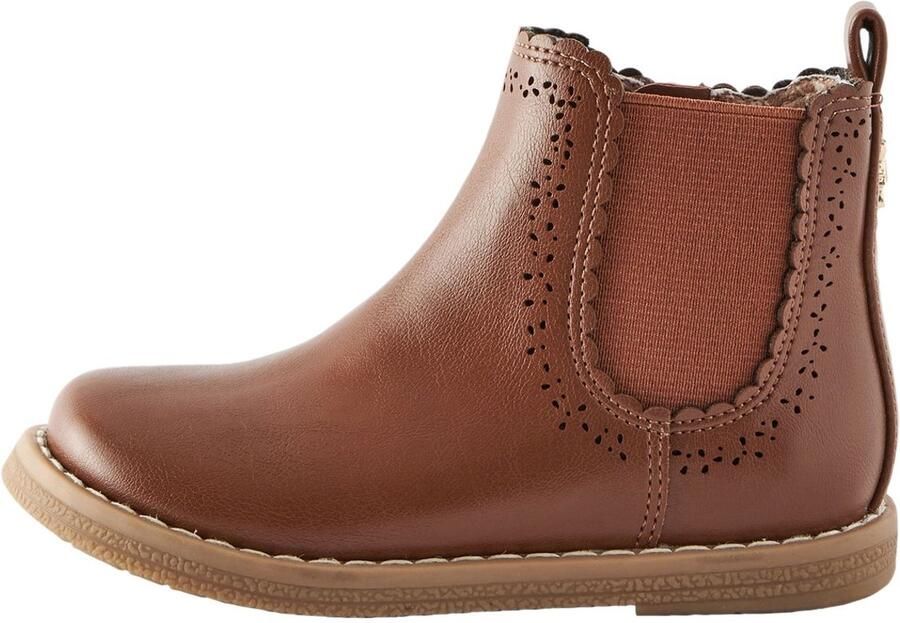 Next Meisjes Chelsea-enkellaars met brede pasvorm (G) Bruin