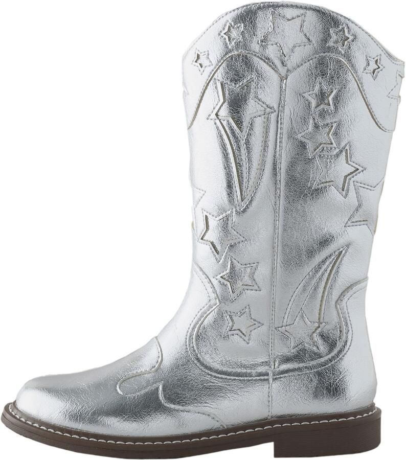 Next Meisjes Cowboylaarzen tot aan de knie Zilver