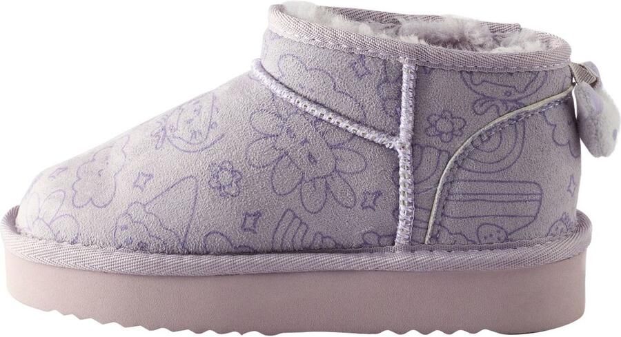Next Meisjes Enkelhoge pantoffellaarzen Paars