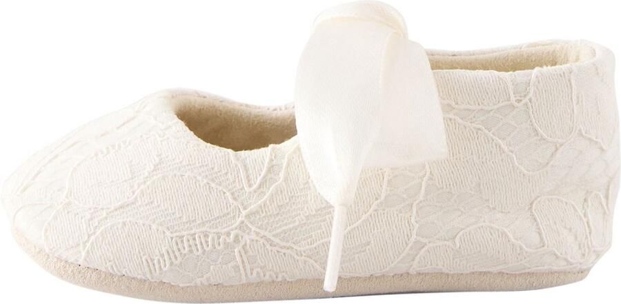 Next Meisjes Feestelijke babyschoenen met strik vooraan Crème