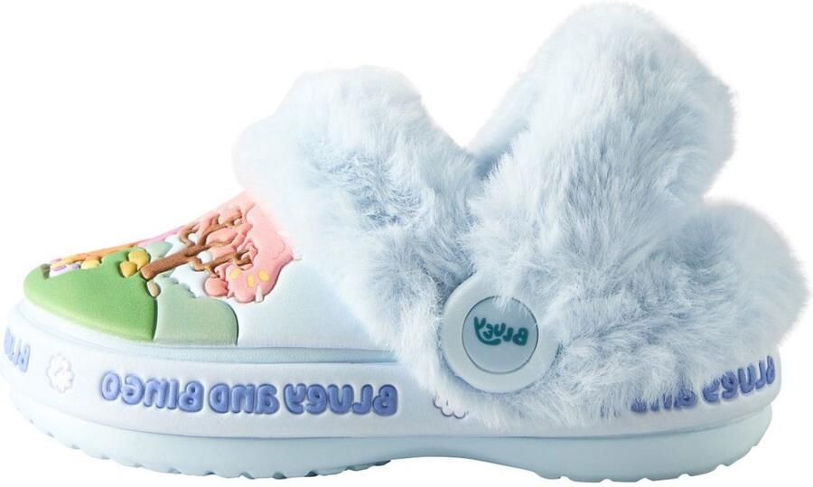 Next Meisjes Gevoerde Bluey pantoffelklompen Blauw