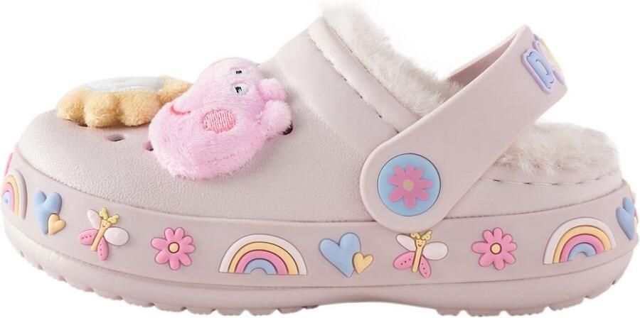 Next Meisjes Gevoerde Peppa Pig pantoffelklompen Roze