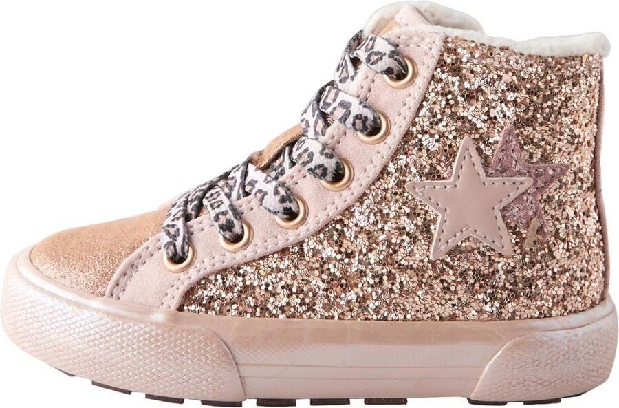 Next Meisjes Hoge sneakers met ster Goud