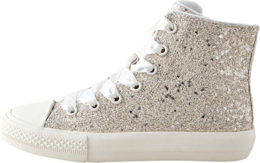 Next Meisjes Hoge sneakers met veters Metallic