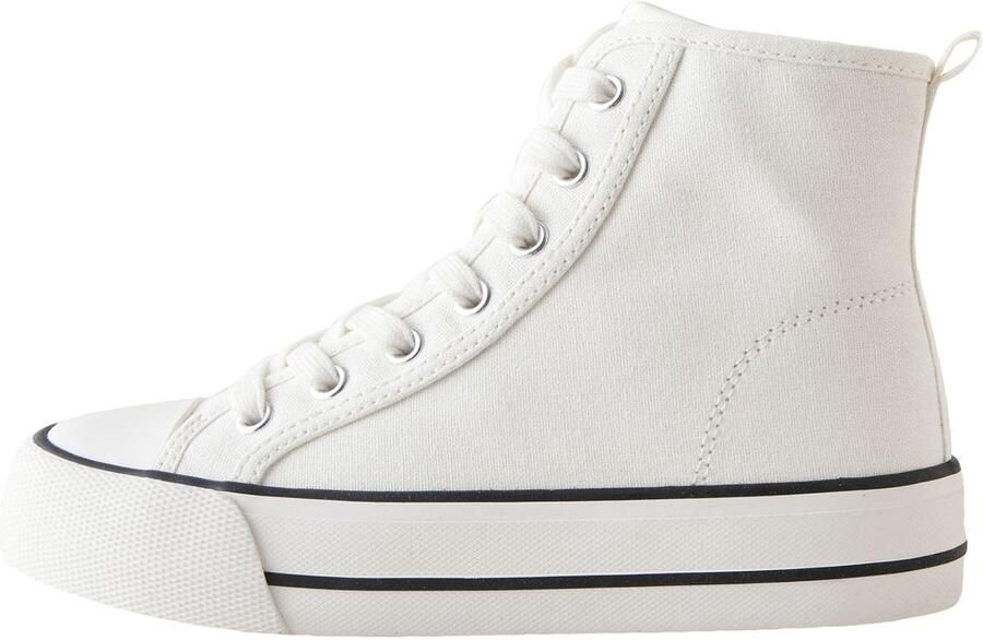 Next Meisjes Hoge sneakers met veters Wit