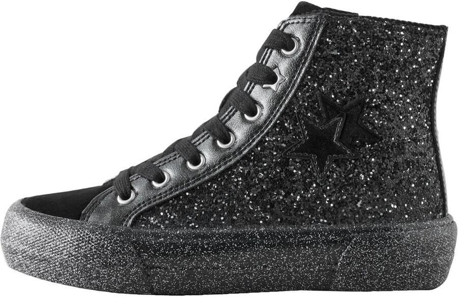 Next Meisjes Hoge vetersneakers Zwart