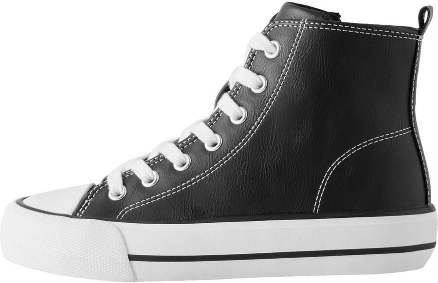 Next Meisjes Hoge vetersneakers Zwart