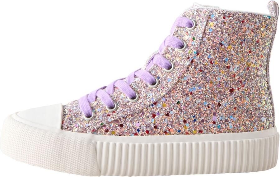 Next Meisjes Hoge vetersneakers Paars