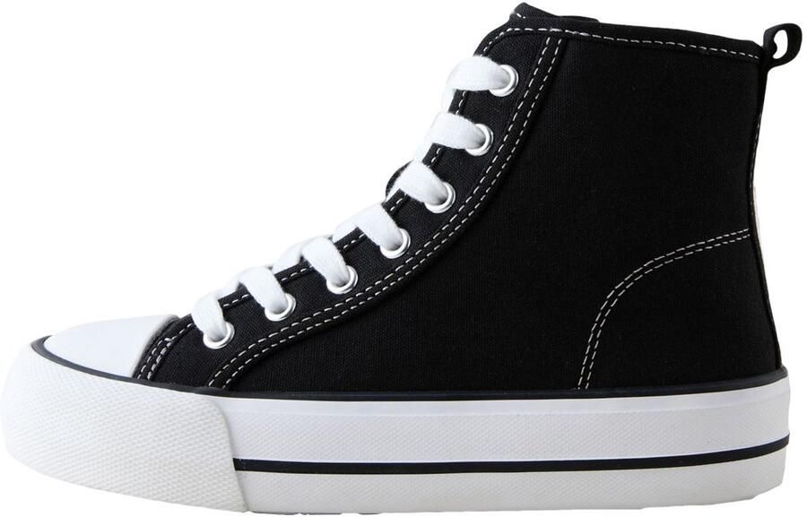 Next Meisjes Hoge vetersneakers Zwart