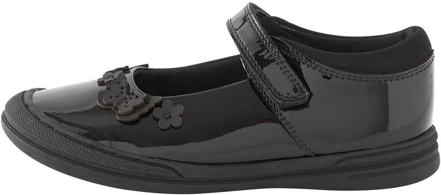 Next Meisjes Junior leren Mary Jane-schoenen voor school Zwart