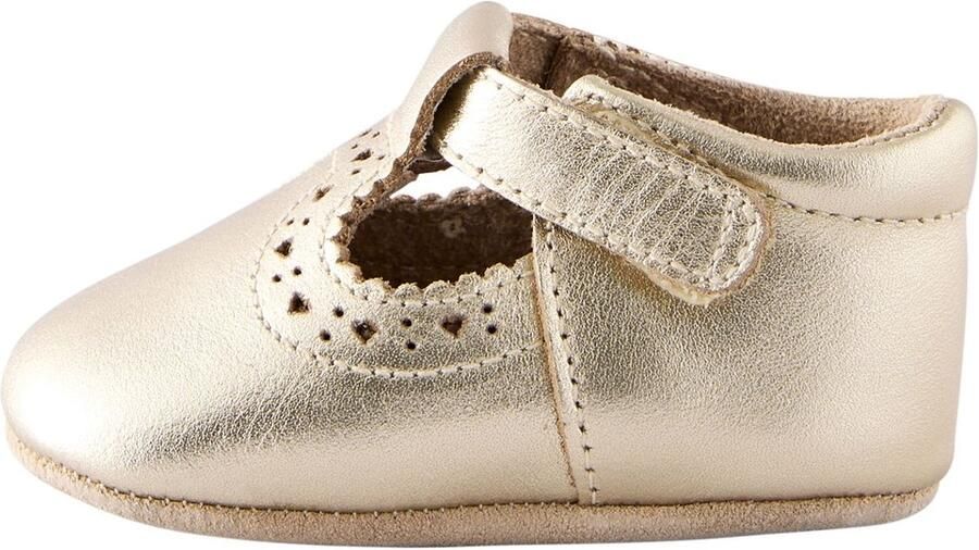 Next Meisjes Leren babyschoen met T-bandje Goud