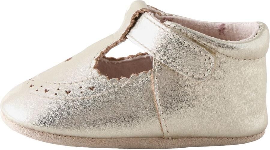 Next Meisjes Leren babyschoenen met T-bandje Goud