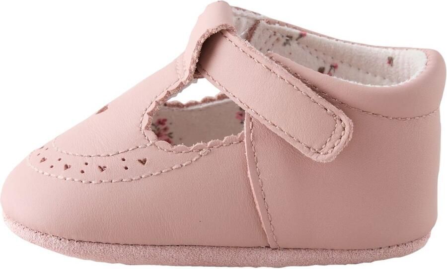 Next Meisjes Leren babyschoenen met T-bandje Roze