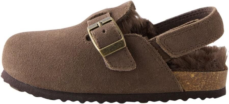 Next Meisjes Leren clogs Bruin
