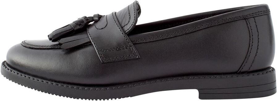Next Meisjes Leren loafers met kwastjes voor school Zwart