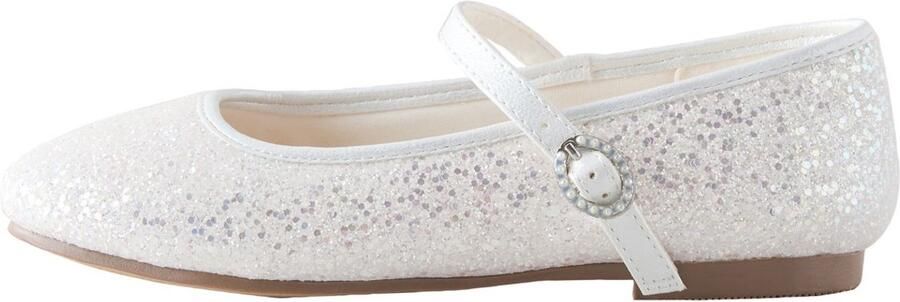 Next Meisjes Mary Jane gelegenheidsschoenen met brede pasvorm (G) Wit