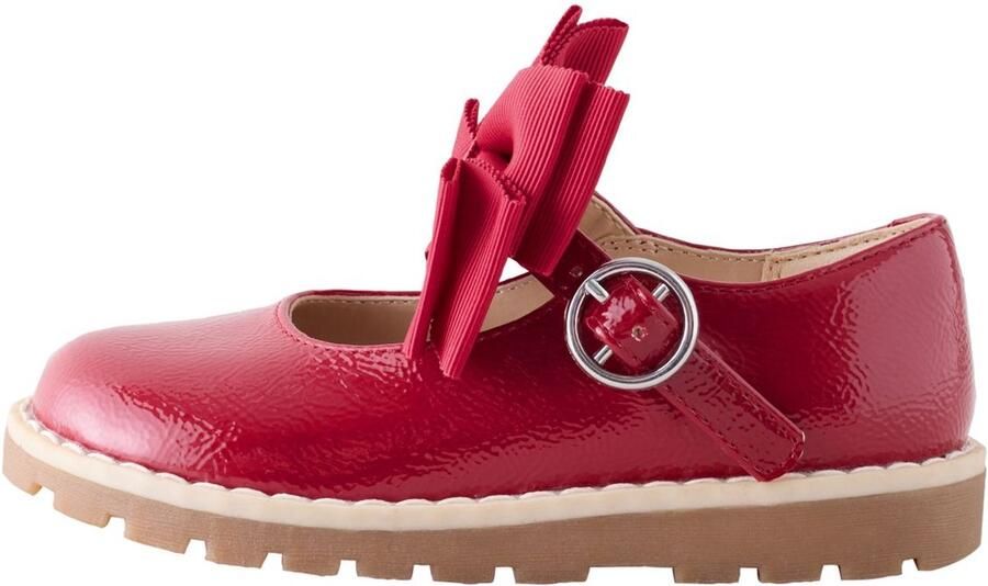 Next Meisjes Mary Jane-schoenen met dikke strik en brede pasvorm (G) Rood