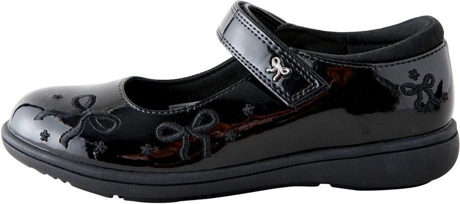 Next Meisjes Mary Jane-schoenen met strik en borduursel voor school Zwart