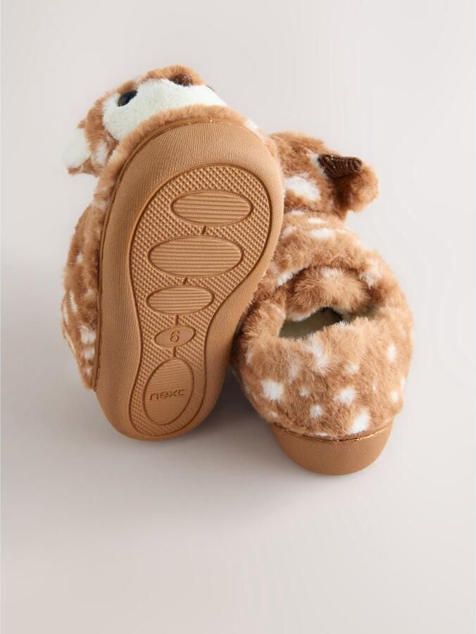Next Meisjes Pantoffels met kuipzool Bruin