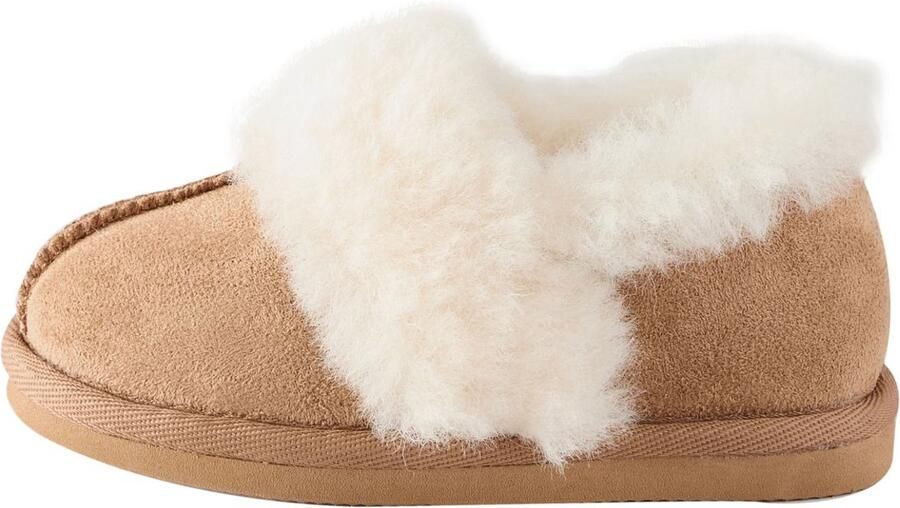 Next Meisjes Pantoffels van imitatiebont Bruin