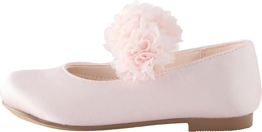 Next Meisjes Satijnen Mary Jane-schoenen brede pasvorm bloemenmeisje speciale gelegenheid (G) Roze
