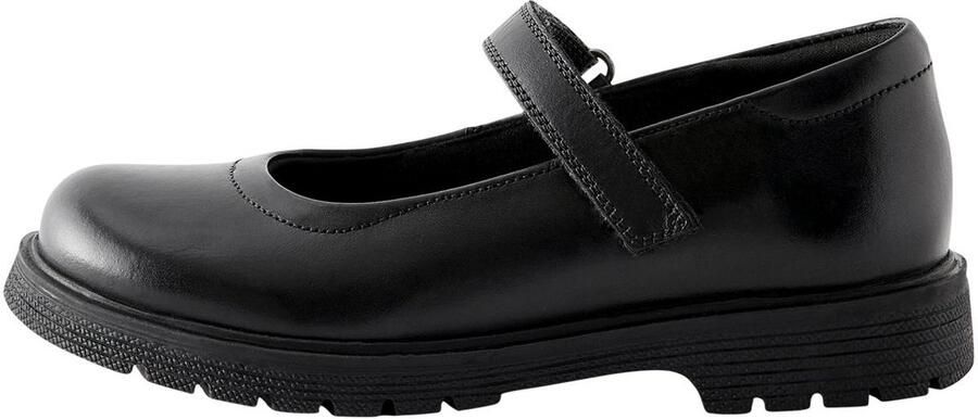 Next Meisjes School Leren Mary Jane-schoenen met dikke zool Zwart