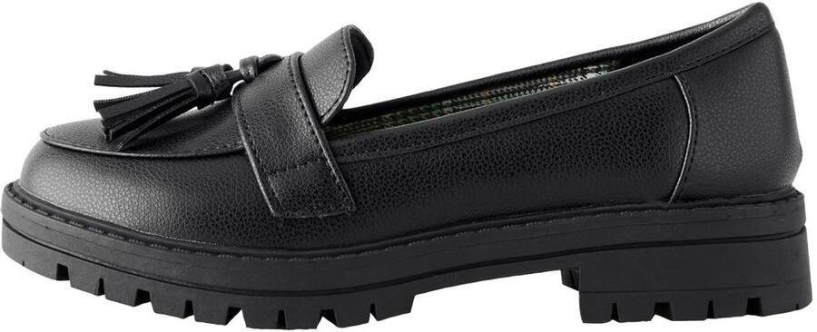 Next Meisjes Schoolschoenen met dikke zool kwastje en brede pasvorm Zwart
