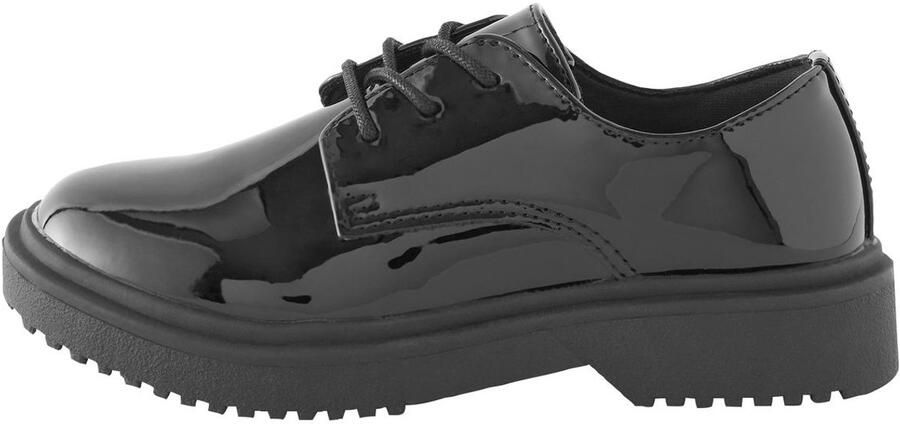 Next Meisjes Schoolschoenen met dikke zool veters en smalle pasvorm (E) Zwart