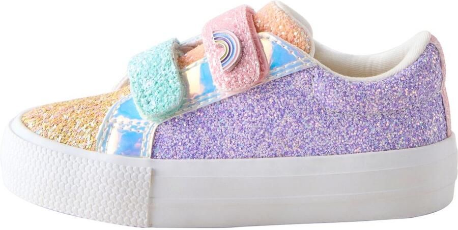 Next Meisjes Sneakers met dikke zool en klittenbandsluiting Paars