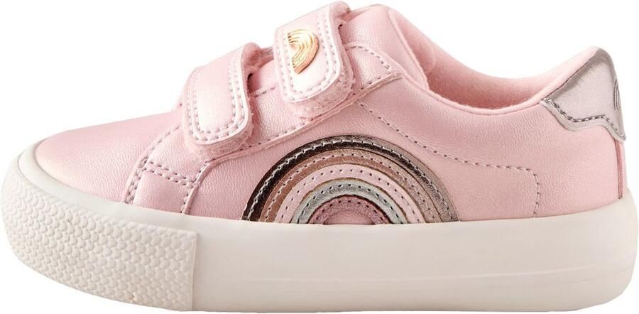 Next Meisjes Sneakers met klittenbandsluiting en brede pasvorm (G) Roze