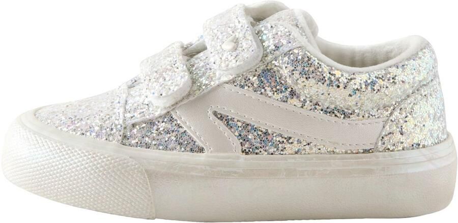 Next Meisjes Sneakers met klittenbandsluiting en brede pasvorm (G) Zilver